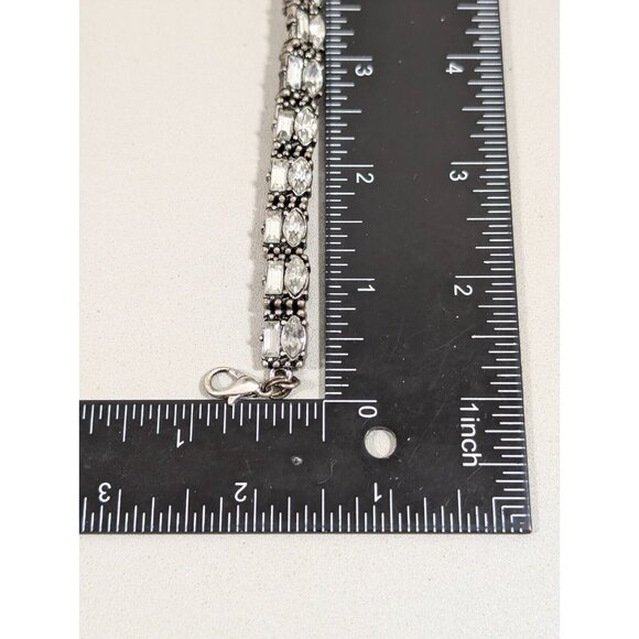 Sugarfix by BaubleBar Silver Tone Tennis Wrap Bracelet 14 inches - Picture 9 of 9